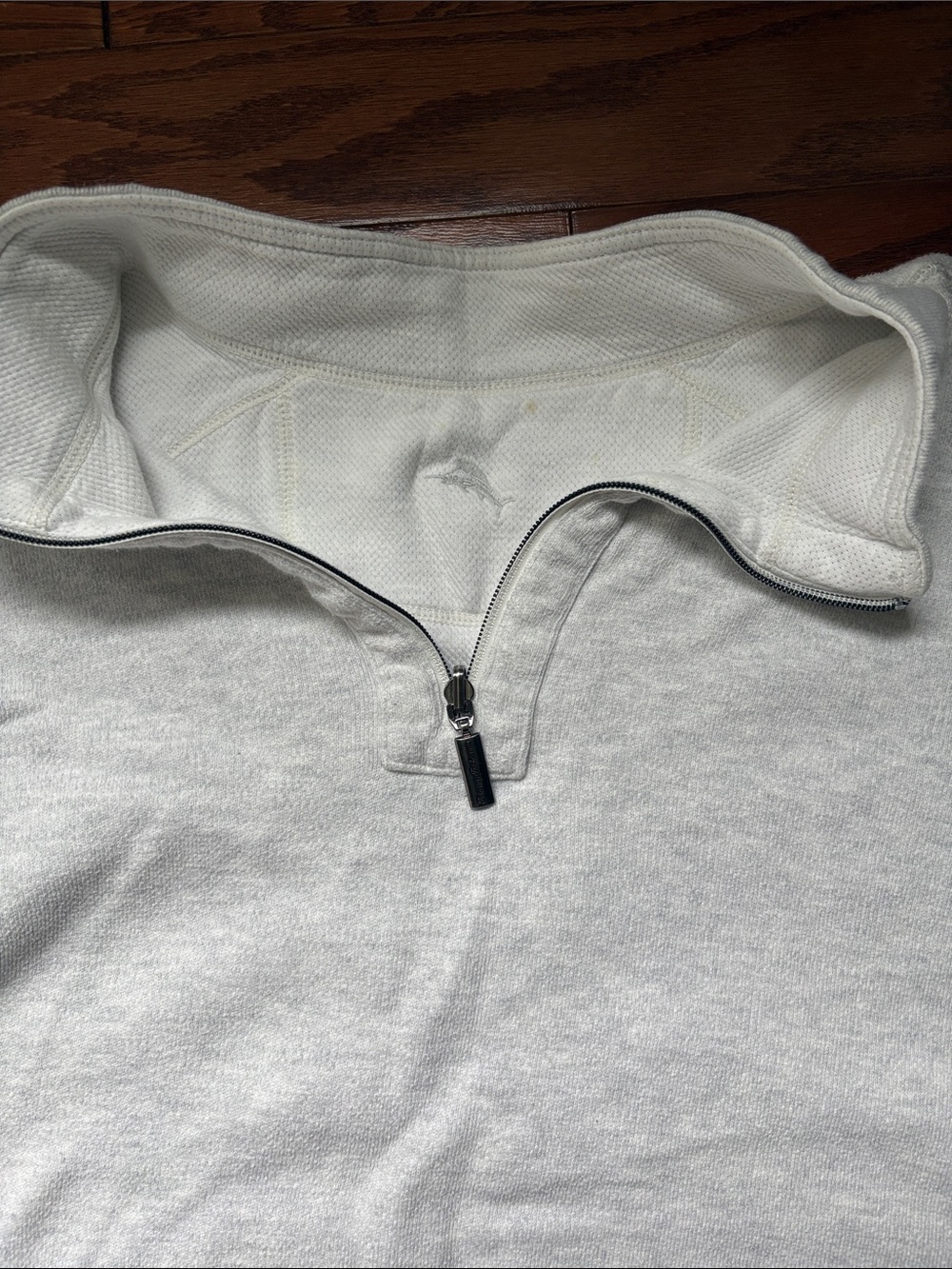 Tommy Bahama White Half-Zip Pullover